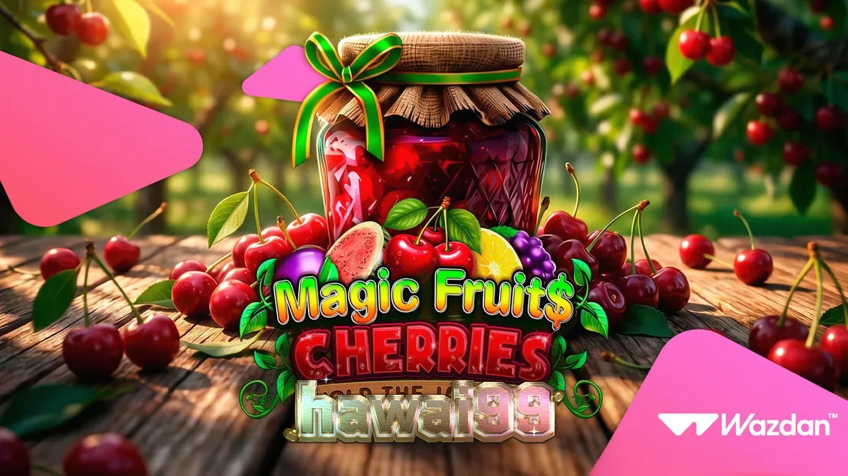 Tampilan visual slot Magic Fruit$: Cherries dengan simbol buah klasik dan fitur modern